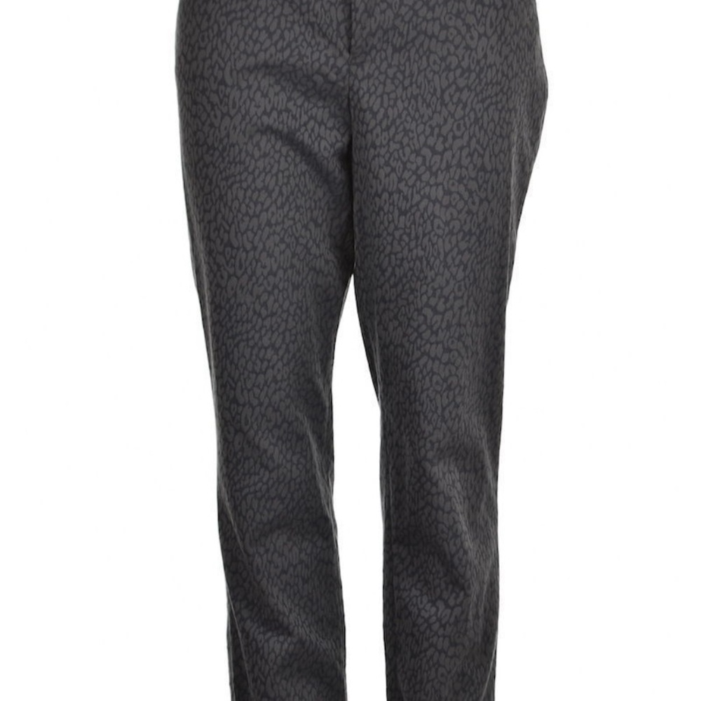 Banana Republic Slim Ankle Grey Animal Print Pants